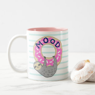 Tasse 2 Couleurs Jolie cagoule serrant l'humeur rose de l'âne glac