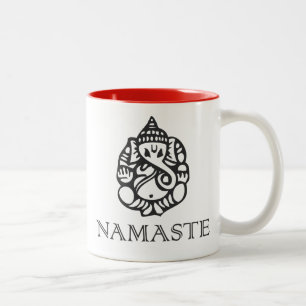 Tasse 2 Couleurs Jolie conception de Ganesh Namaste