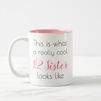 Tasse 2 Couleurs Jolie Demi-Sœur Personnalisée Féminine Mignonne