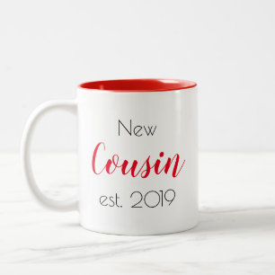 Tasse 2 Couleurs Jolie famille de nouveaux cousins personnalisée po