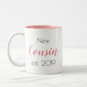 Tasse 2 Couleurs Jolie famille de nouveaux cousins personnalisée po
