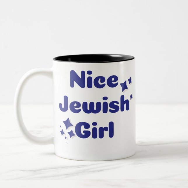 Tasse 2 Couleurs Jolie fille juive (Gauche)