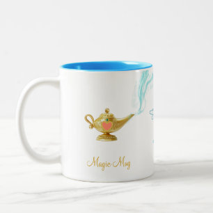 Tasse 2 Couleurs Jolie lampe magique, ange et calligraphie