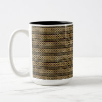 JOLIE LIGNES NOIRES ET D'OR DE NOEUDS CELTIQUES
