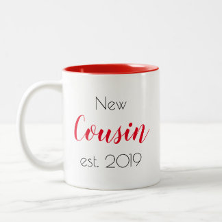 Tasse 2 Couleurs Jolie nouvelle famille Cousin personnalisée fille
