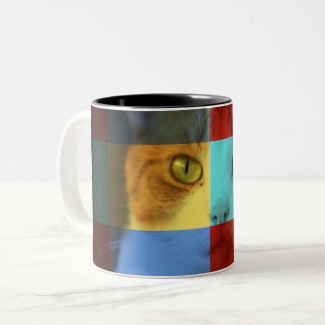Tasse 2 Couleurs Jolie petite oeuvre d'art (Devant gauche)