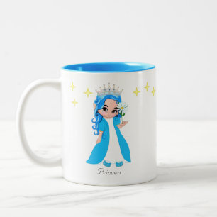 Tasse 2 Couleurs Jolie princesse fée & étoiles