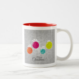 Tasse 2 Couleurs Jolies décorations colorées de Noël