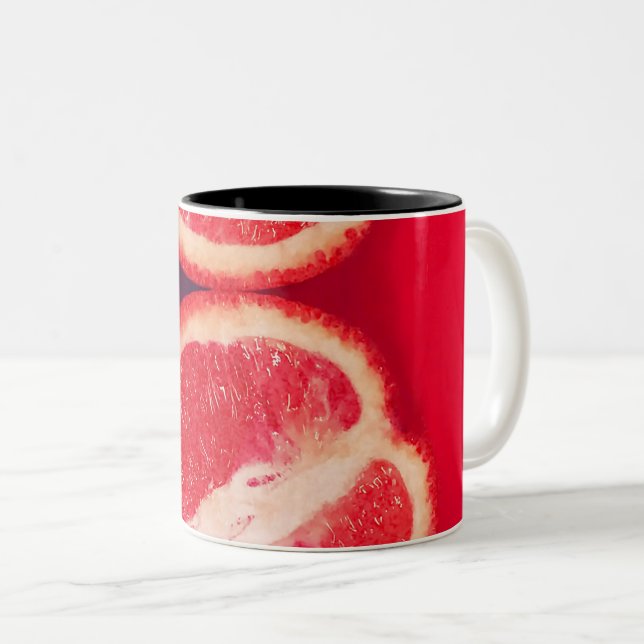 Tasse 2 Couleurs Jolies légumes (Devant droit)