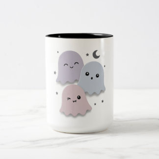 Tasse 2 Couleurs Jolis amis fantômes pastel Halloween