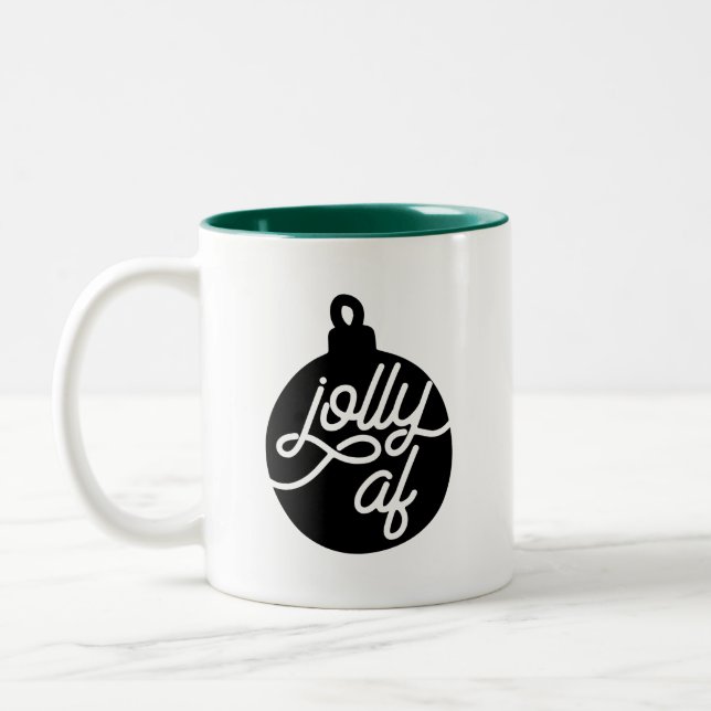 Tasse 2 Couleurs Jolly AF Noël (Gauche)