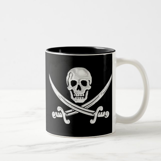 Tasse 2 Couleurs Jolly roger (Droit)