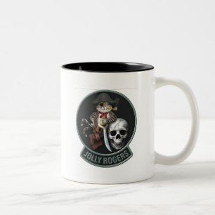 Tasse 2 Couleurs Jollys rogers de mascotte de F-14 Tomcat