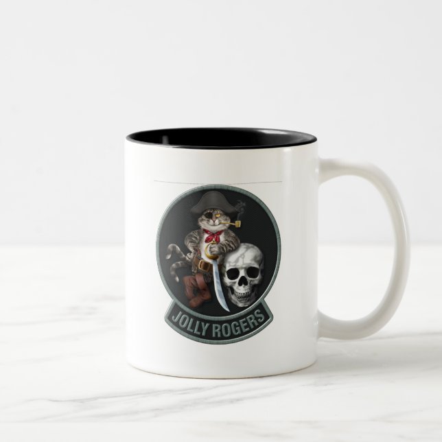 Tasse 2 Couleurs Jollys rogers de mascotte de F-14 Tomcat (Droit)