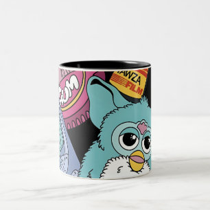 Tasse 2 Couleurs Jouet et technologie à motif gribouillé Rétro 90 n