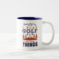 Joueur de golf amusant Golfer Je joue Golf Je sais