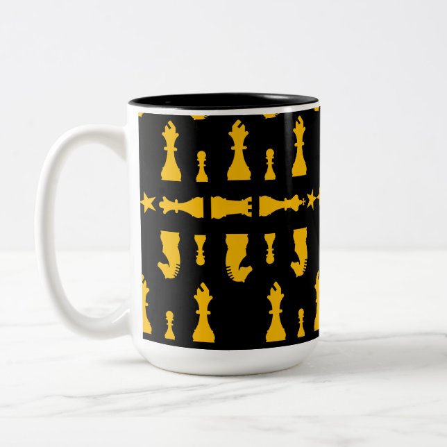 Tasse 2 Couleurs Joueurs d'échecs compétitifs (Gauche)