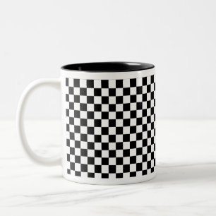 Tasse 2 Couleurs Joueurs d'échecs noir et blanc