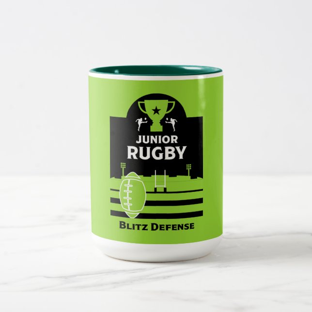 Tasse 2 Couleurs Joueurs Junior De Rugby (Centre)