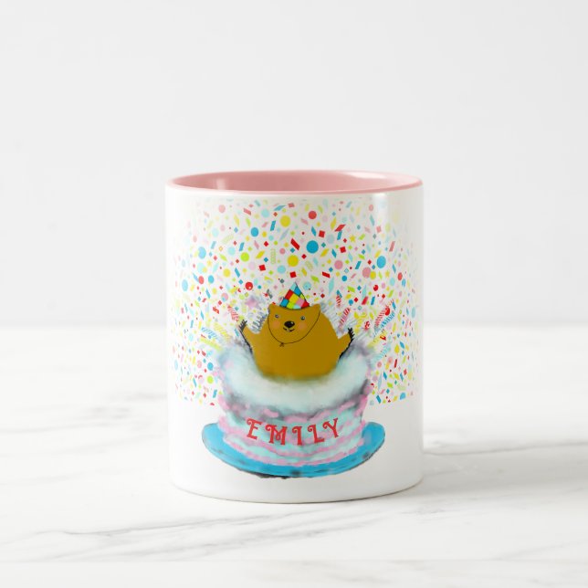 Tasse 2 Couleurs Jour de la marmotte (Centre)