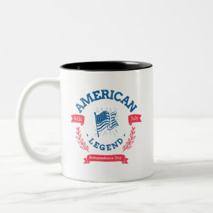 Tasse 2 Couleurs Jour de l'Indépendance du 4 juillet