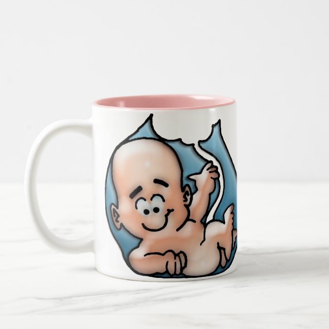 Tasse 2 Couleurs Jour de mères heureux (Gauche)