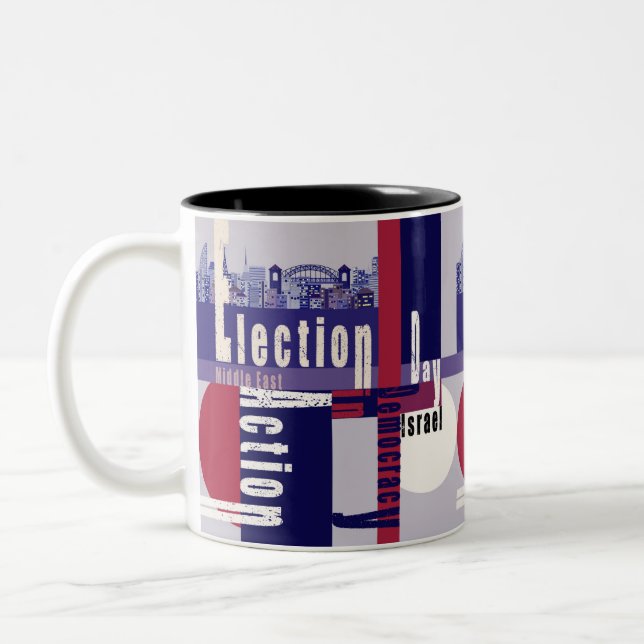 Tasse 2 Couleurs Jour d'élection (Gauche)