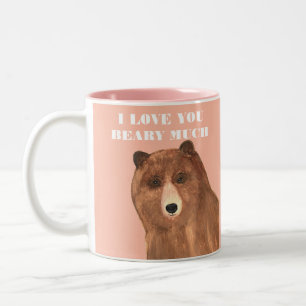Tasse 2 Couleurs Jour des Valentines Je t'aime beaucoup