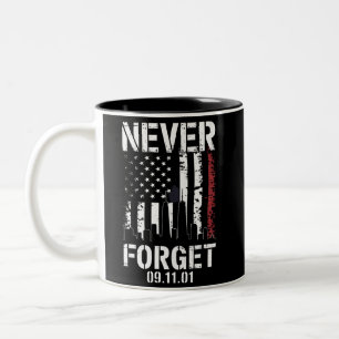 Tasse 2 Couleurs Jour du Souvenir Ne Jamais Oublier le 11 Septembre