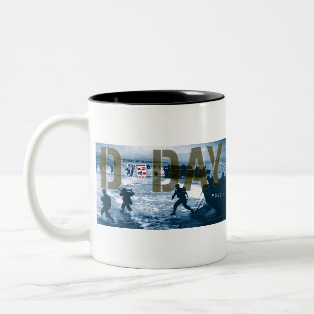 Tasse 2 Couleurs Jour J 75e anniversaire (Gauche)