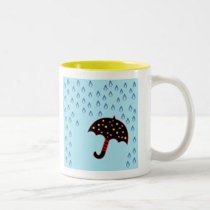Tasse 2 Couleurs jour pluvieux avec parapluie