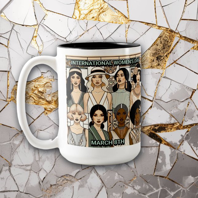 Tasse 2 Couleurs Journée et mois de l'histoire des femmes (Créateur téléchargé)