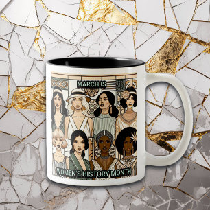 Tasse 2 Couleurs Journée et mois de l'histoire des femmes