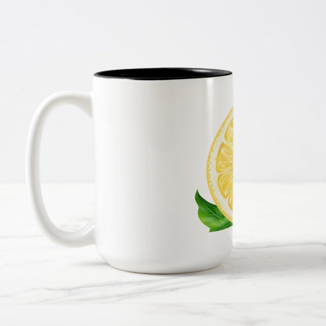 Tasse 2 Couleurs Jours Citron Frais  (Gauche)