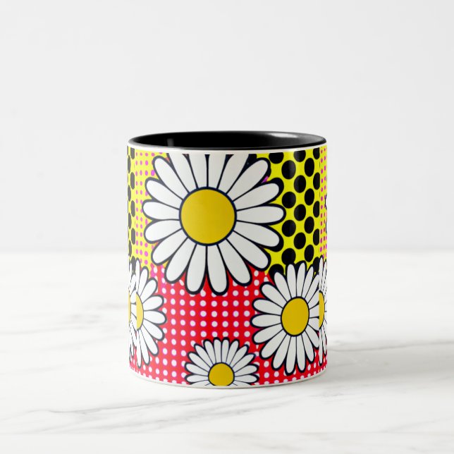 Tasse 2 Couleurs Jours de marguerite (Centre)