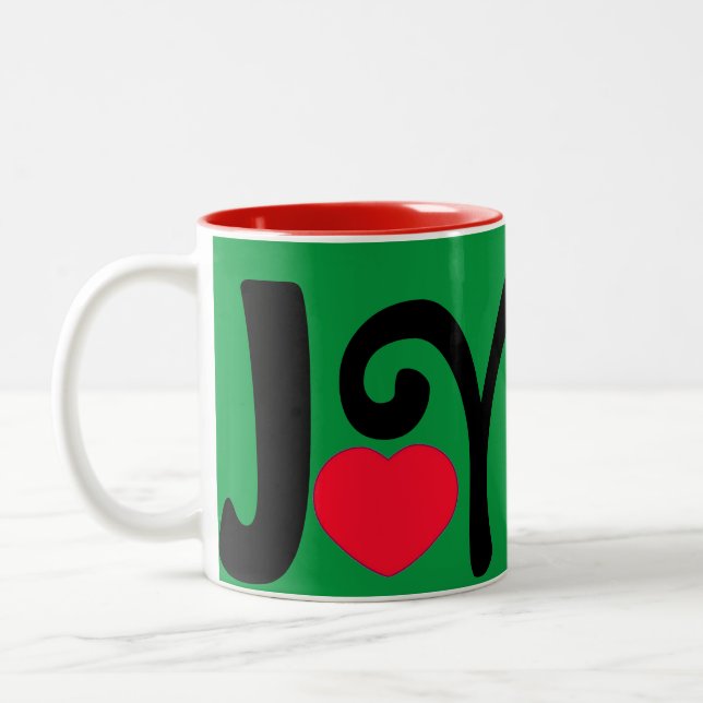 Tasse 2 Couleurs Joy Heart Love (Gauche)