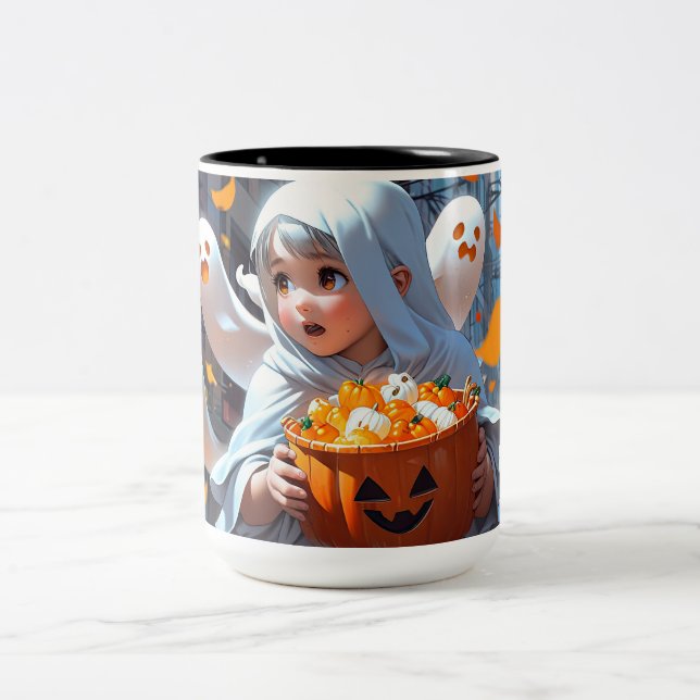 Tasse 2 Couleurs Joyeuse Chasse Fantôme ! (Centre)