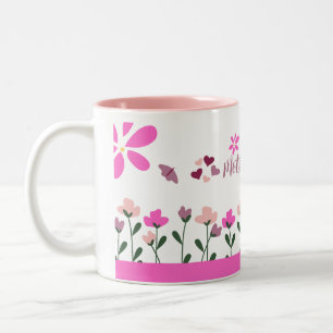 Tasse 2 Couleurs Joyeuse fête des mères multi-couleurs Design