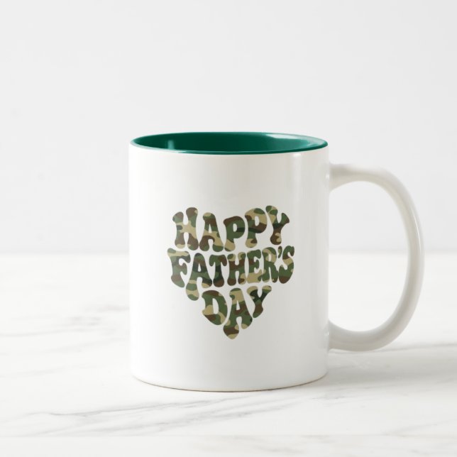 Tasse 2 Couleurs Joyeuse Fête des Pères (Droit)