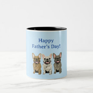 Tasse 2 Couleurs Joyeuse Fête des Pères ! Bouledogues Français