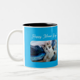 Tasse 2 Couleurs Joyeuse Fête du Miaou, Amoureux des Chats