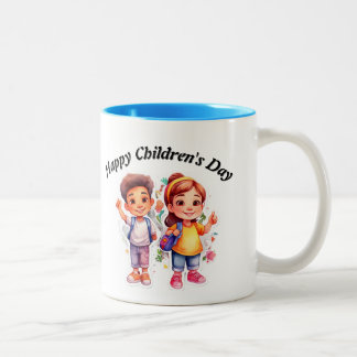 Tasse 2 Couleurs Joyeuse Journée des enfants