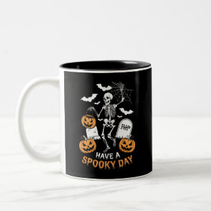 Tasse 2 Couleurs Joyeuse journée effrayante Cadeau de sorcière d'Ha