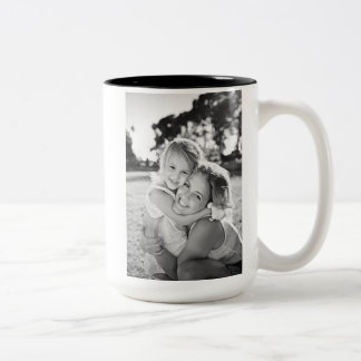 Tasse 2 Couleurs Joyeuse maman d'anniversaire minimaliste