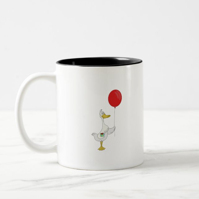 Tasse 2 Couleurs Joyeuse Oie d'anniversaire (Gauche)