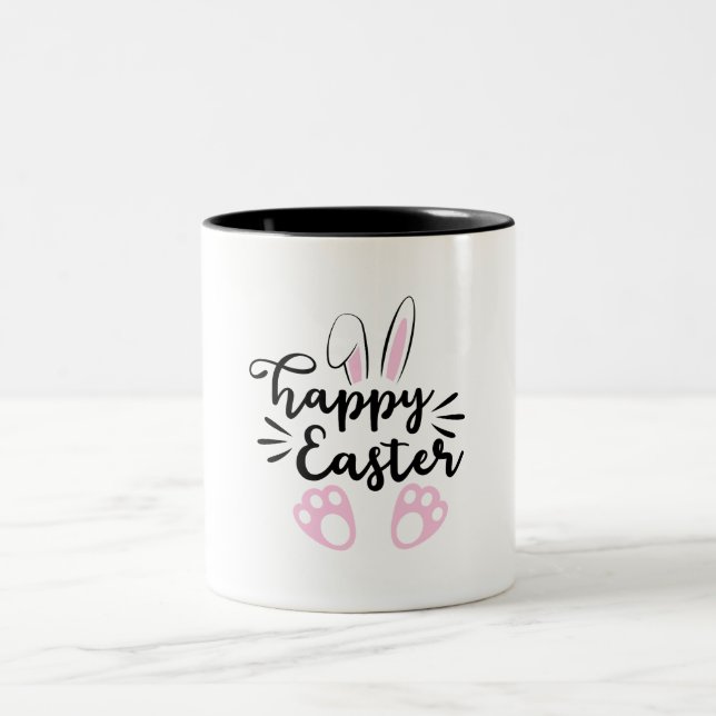 Tasse 2 Couleurs Joyeuses Pâques (Centre)