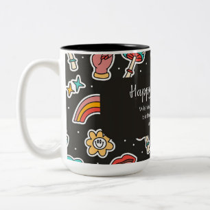 Tasse 2 Couleurs Joyeux anniversaire