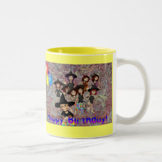 Tasse 2 Couleurs Joyeux anniversaire
