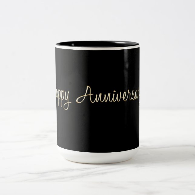 Tasse 2 Couleurs Joyeux anniversaire (Centre)