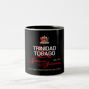 Tasse 2 Couleurs Joyeux anniversaire de l'indépendance T&T